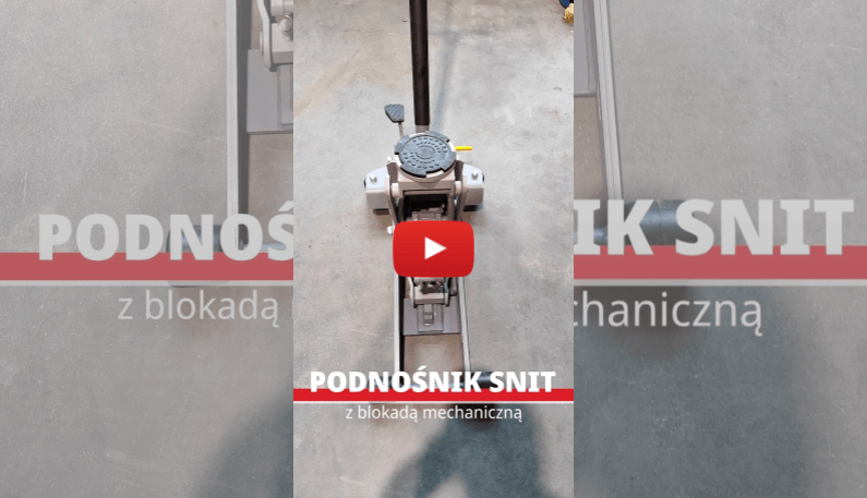 Podnośnik hydrauliczny żaba z blokadą mechaniczną